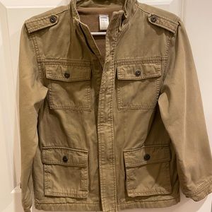 Youth Tan Gymboree Winter Coat Cargo Jacket